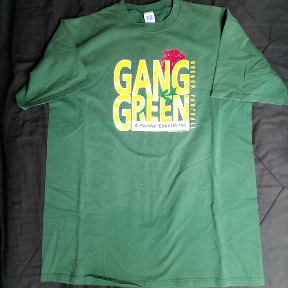 Vintage Oregon Ducks Gang Green Rose Bowl 1995 T-Shirt - Picture 2 of 6